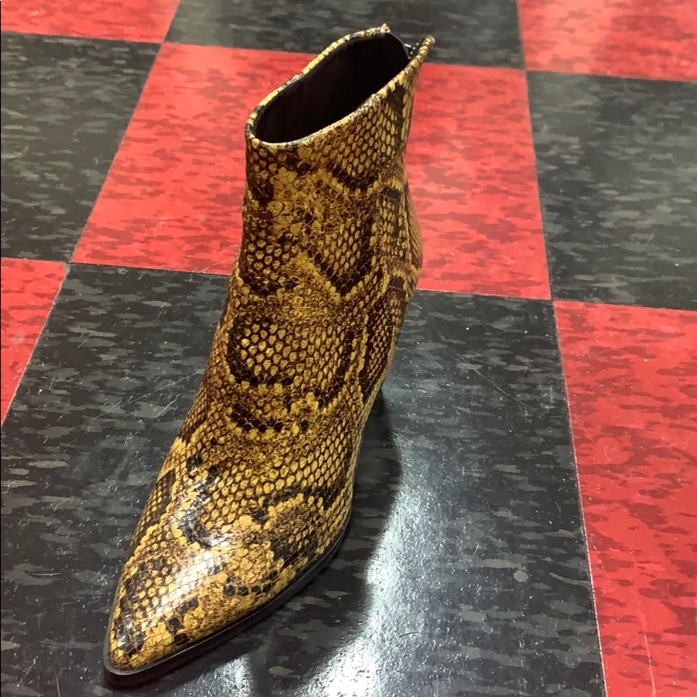 Dolce Vita Snake Skin Ankle Boots